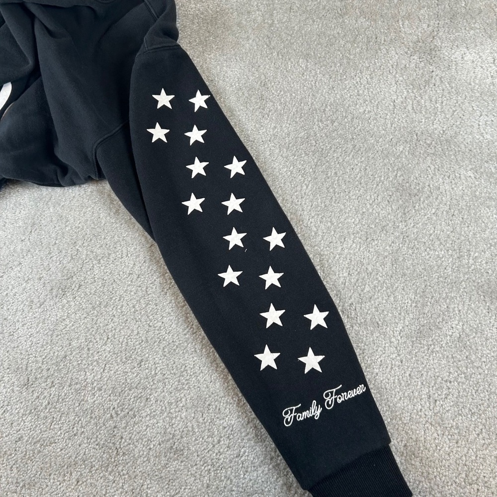 Darc Sport Wolves Grit Before Glory Cropped Sweatshirt Black Limited Edition L - Picture 8 of 15